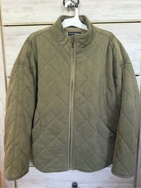Bagatelle Quilted Olive Green Women’s Jacket